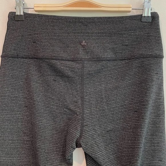 Prana Birdeye Caraway Spacedye Gray Black Leggings medium - Picture 5 of 10